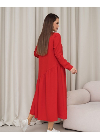 Червона повсякденний сукня 14454 s червоний ISSA PLUS