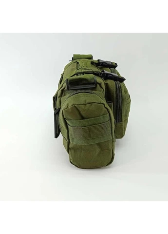Сумка тактична поясна Tactical військова сумка бочка нагрудна з ременем на плече 5 літрів Olive Tactic (363132375)