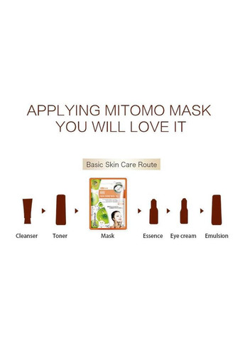 Тканевая маска с экстрактом косточки авокадо 512, 1 шт. Mitomo (307090495)