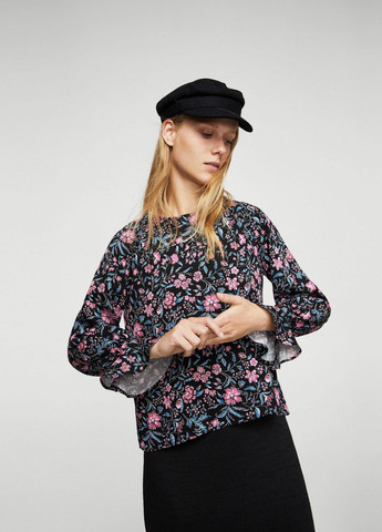 Чорна блуза Mango