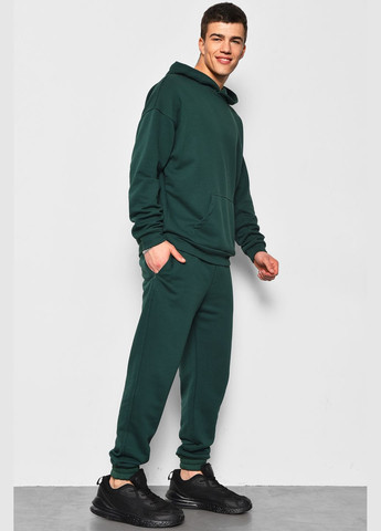 Темно-зеленый демисезонный спортивный костюм мужской темно-зеленого цвета брючный Let's Shop