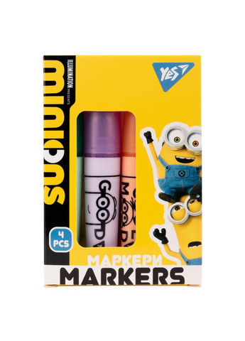 Набір текстових маркерів Minions 390712 4 кольори Yes (364760776)