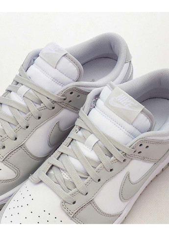 Белые демисезонные мужские кроссовки dunk low retro белый Nike