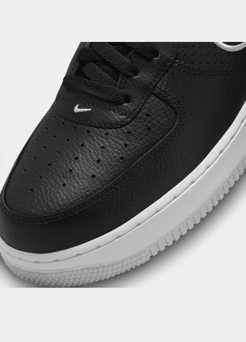 Чорні всесезон кросівки чоловічі air force 1 '07 fj4211-001 весна-осінь шкіра чорні Nike