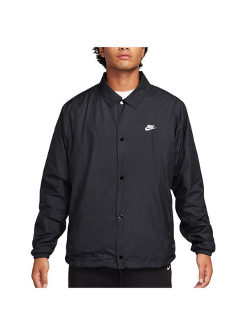 Чорна демісезонна куртка чоловіча club coaches jacket fn3316-010 Nike