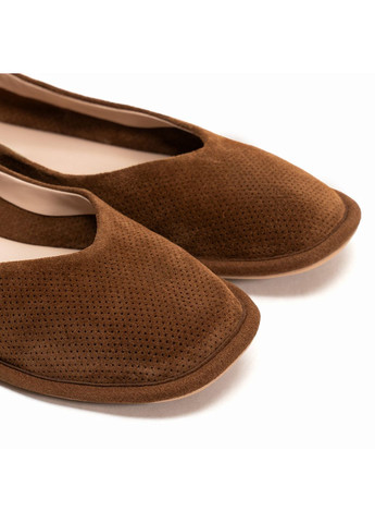 Женские балетки 01579 рыжие Verendina | рыжие натуральная замша (352189694)