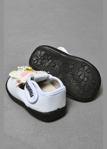 Белые пинетки детские белого цвета Let's Shop