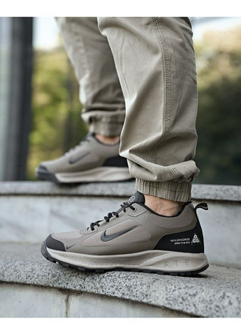 Сірі Осінні термо кросівки acg air Nike