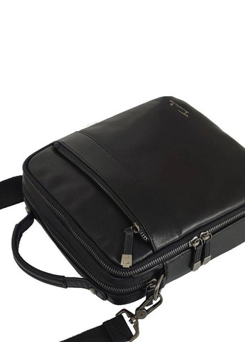 Сумка мужская кожаная черная Tavinchi TV-S010A с ручкой Tiding Bag (314900371)