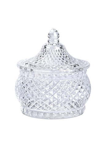 Конфетница стеклянная c крышкой Ø 8 см круглая HP-YH-4 (A-033607) Yiwu (352769566)