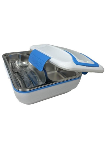 Електричний ланч-бокс з підігрівом від мережі 220 V 820 мл Lunch Box синій (1936363251) No Brand (328261837)