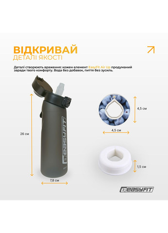 Спортивна пляшка для води зі смаками Air Up (7 ароматизованих капсул у комплекті), 650 мл EasyFit (350920046)