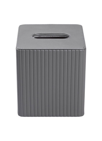 Серветка із еко шкіри сірого кольору для столу органайзер для серветок настільна ProDobro (364192537)