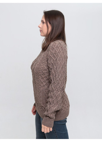 Бежевый зимний свитер женский бежевый зимний шерстяной на молнии Pulltonic Пряма