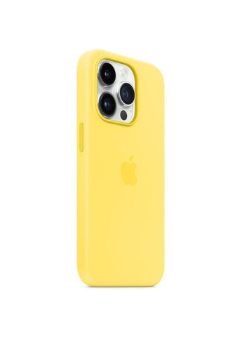 Чохол Silicone case (AAA) з MagSafe для Apple iPhone 14 Pro (6.1") Жовтий Epik (372499554)