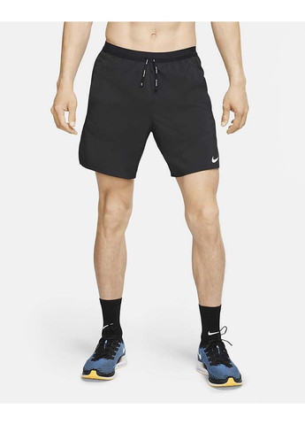Мужские Шорты для бега 2 в 1 Flex Stride Черный Nike (367596336)