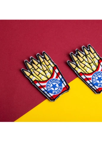 Шеврон нашивка Freedom Fries Patch 5×8 см вышитый патч на липучке IDEIA (386252716)