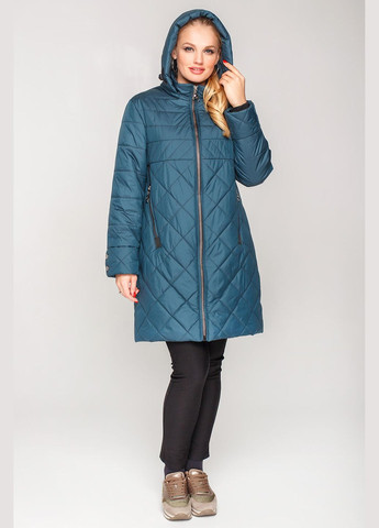 Темно-зеленое демисезонное Пальто Donna Темно-зеленый MioRichi