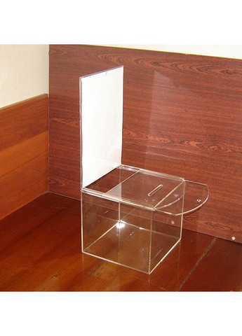 Ящик для пожертвований 215х215х200/500мм с карманом А4 Ekostar (370948557)