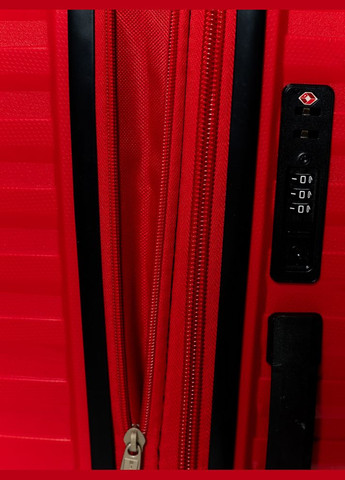 Чемодан маленький S под ручную кладь 43803 полипропилен Красный Snowball (298728847)