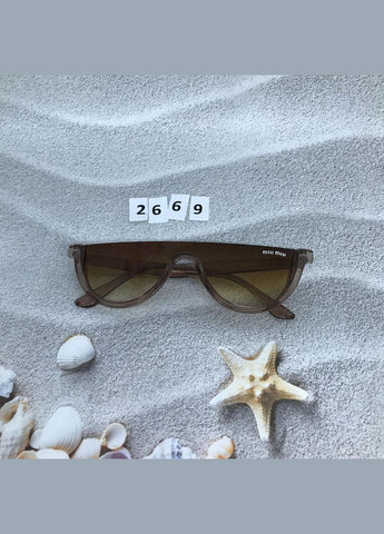 Стильні коричневі окуляри No Brand (302370732)