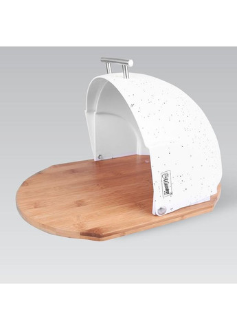 Хлебница MR-1678G-WHITE 21.5х37х39,5 см белая Maestro (360651788)