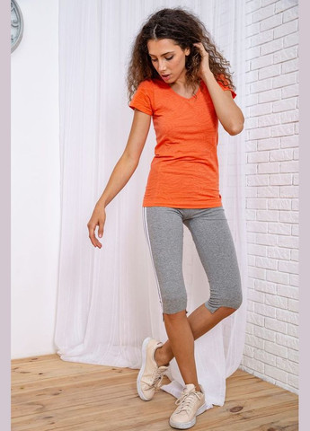 Жіноча футболка для спорту, помаранчевого кольору, Ager - (288751173)