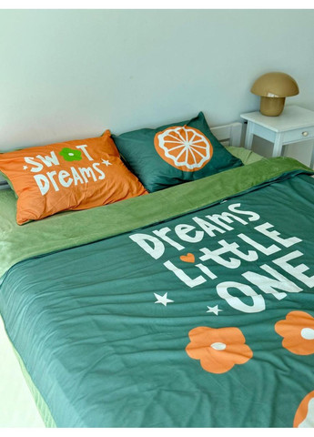 Постельное белье Апельсинка, вельвет + плюш Двухспальный размер, наволочки 50/70 No Brand (364219210)