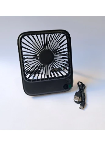 USB-вентилятор акумуляторний К65B 4600 мАг 4 швидкості чорний No Brand (305416236)