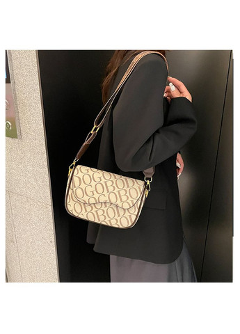 Модна повсякденна сумка через плече бежева КиП (315919447)