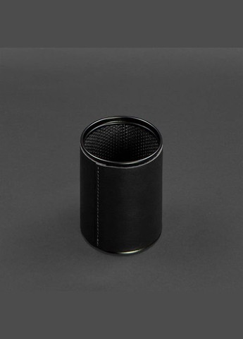 Стакан для ручек в кожаном чехле черный краст (A-027821) BlankNote (330144475)
