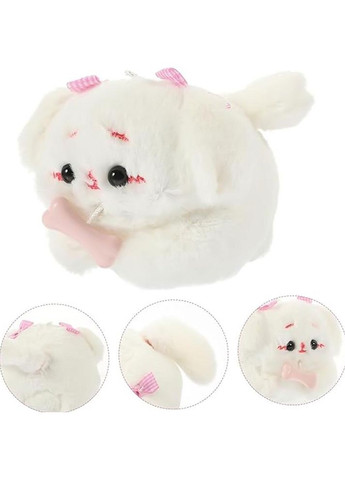 Плюшева іграшка брелок песик пудель з хвостом, що крутиться (IY0005_1) No Brand (305772158)