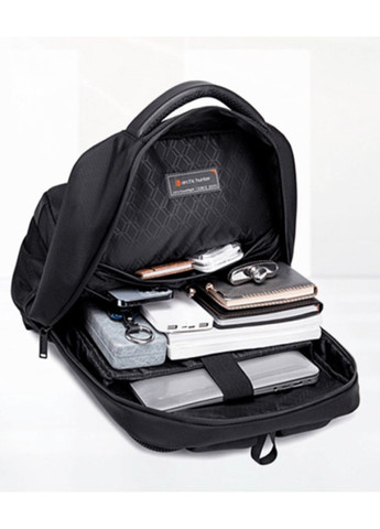 Рюкзак міський для ноутбука 15,6" водовідштовхуючий чорний Arctic Hunter (372012709)