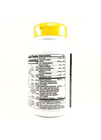 Комплекс для профилактики диабета Completia Diabetic Multi-Vitamin Iron Free 90 Tabs Nature's Way (301769750)
