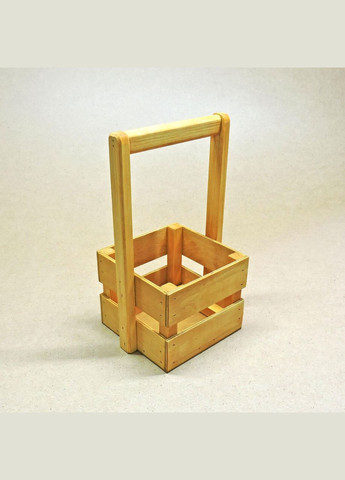 Подарочная корзинка из дерева Шервуд 18х18 карри (ПДК-0021303) No Brand (328909439)