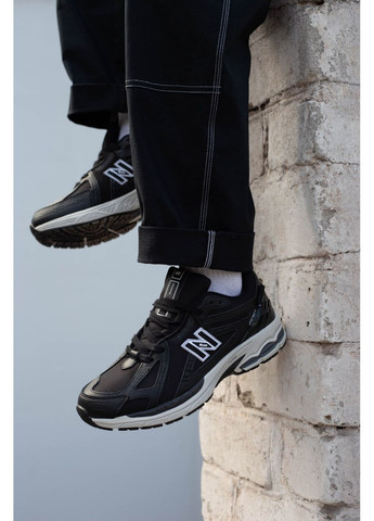 Черно-белые демисезонные мужские кроссовки нью баланс 1906r черные с белым кордура водоотталкивающие No Brand