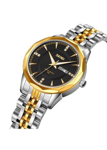 9264TGDBK Silver/Gold-Black кварцевый классический Skmei (324025959)