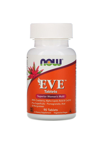 Мультивитамины для женщин Ева Eve Superior Women's Multi комплекс витаминов 90 таблеток Now Foods (283618055)