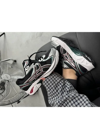 Черные летние кроссовки asics gt-2160 black/silver/red асикс 2160 No Brand