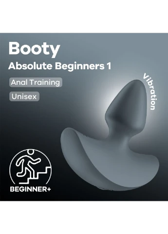 Анальна вібропробка Booty Absolute Beginners 1, для початківців - CherryLove Satisfyer (366962619)