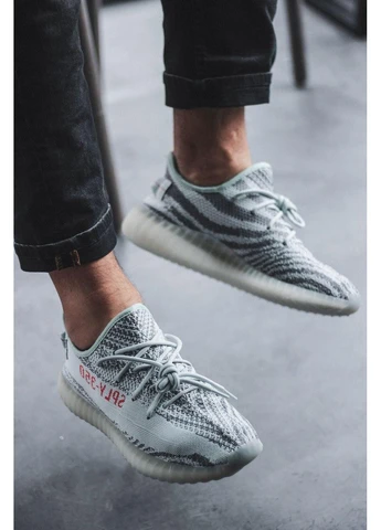 Синій літні кросівки adidas yeezy boost 350 v2 blue tint адідас ізі буст сині No Brand