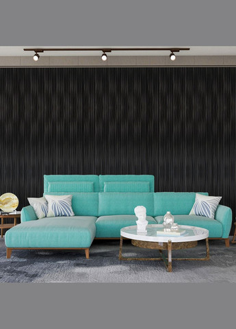 Декоративна PS рейка чорна 2900x120x11мм (D) SW-00002148 Sticker Wall (304122063)