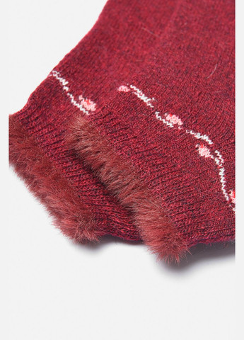 Бордові шкарпетки жіночі махрові на верблюжій вовні бордового кольору Let's Shop малюнки (307147933)