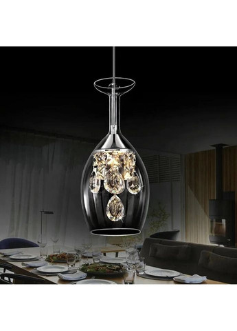 Люстра світлодіодна підвісна LED світильник для квартири на стелю ледве 26997 Хром 30-150х13х13 см. Sunnysky (335975681)