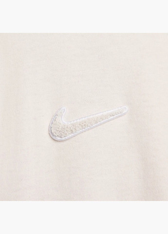 Бежевая мужская футболка m nsw tee prem essntl open beige fv7726-030 Nike