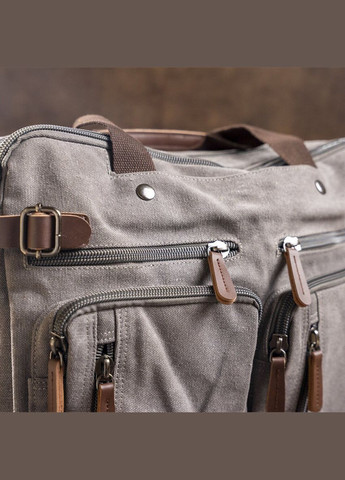 Сумка чоловіча через плече трансофрмер велика 20151 Сірий Vintage (302009123)