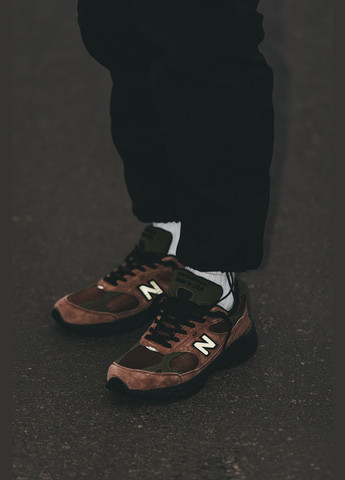 Коричневі Осінні кросівки чоловічі New Balance 993 Aime Leon Dore Brown