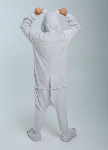 Кігурумі піжама Бегемот чоловіча сіра плюшева Lalapka (369644980)