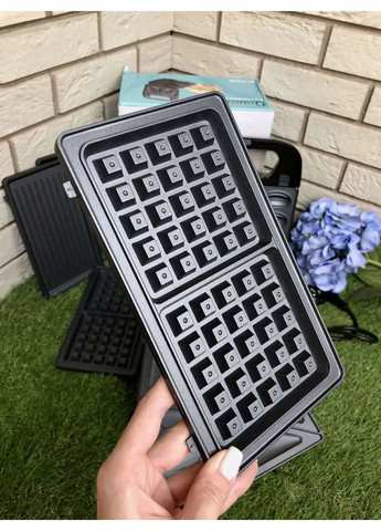 Вафельниця-сендвічниця 4в1 Domotec SI-234B 1200w Digital (363831893)