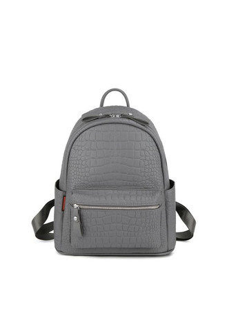 Міський жіночий рюкзак сірий під рептилію КиП (287327603)